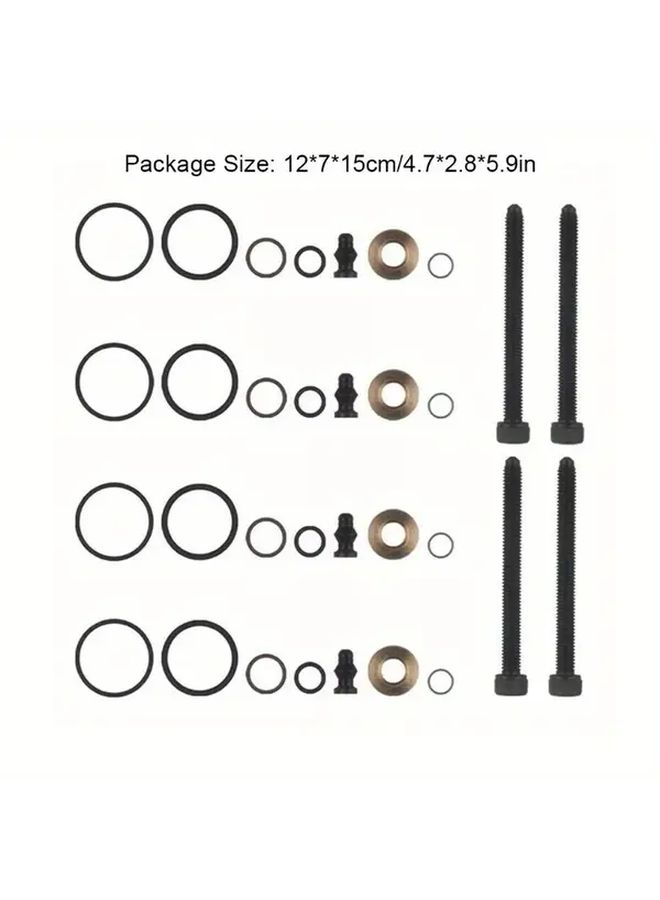 For VW Audi Seat Skoda 2 0 TDI Diesel Injector Seal Repair Kit 4 72x2 76x5 91 Inch 4 Pack With High Pressure Seals Copper Washers Fixing Bolts Common Rail System - Image 3