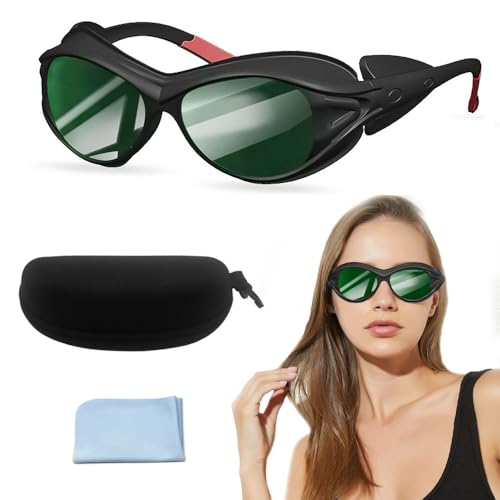 mozeeda Red Light Therapy Glasses, Laser Hair Removal Glasses, IPL Laser Safety Glasses 190-450nm&560-2000nm, Eyes Protection for Tanning Goggles and Red Light Therapy - Image 1