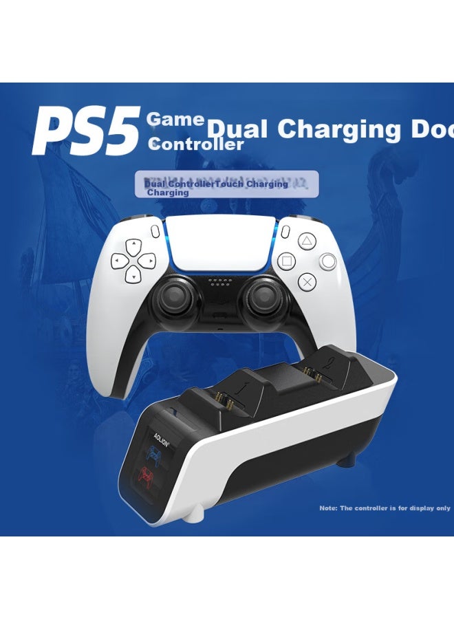 Aolion Ps5 Wireless Controller Charging Dock Playstation Wireless Controller Charger Dual Charging Dock For Ps5 Game Accessories P5009 - Image 1