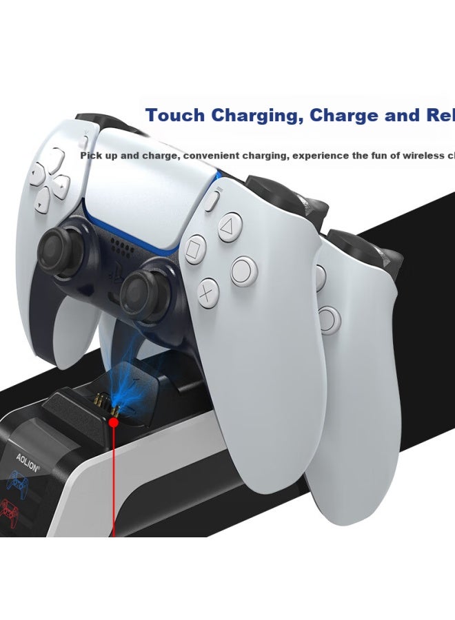 Aolion Ps5 Wireless Controller Charging Dock Playstation Wireless Controller Charger Dual Charging Dock For Ps5 Game Accessories P5009 - Image 2