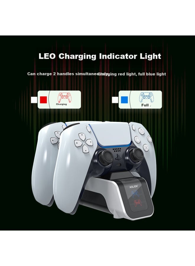 Aolion Ps5 Wireless Controller Charging Dock Playstation Wireless Controller Charger Dual Charging Dock For Ps5 Game Accessories P5009 - Image 3