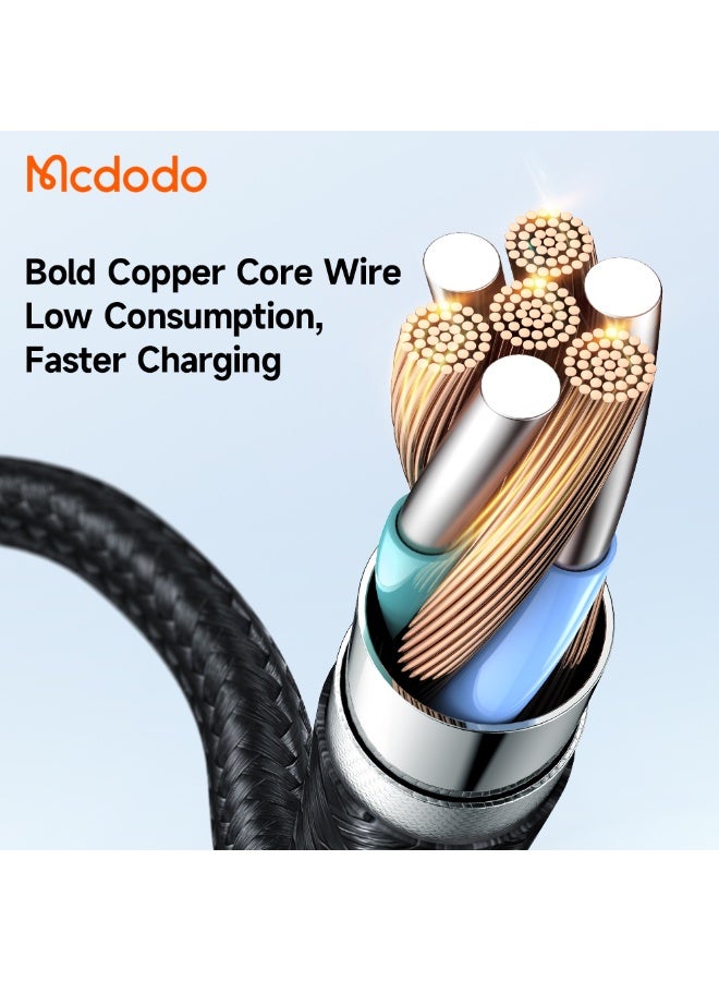 مكدودو Cable CA‑3130 – USB‑C to USB‑C, 65W PD Fast Charge, Nylon Braided, 1 m - Image 3