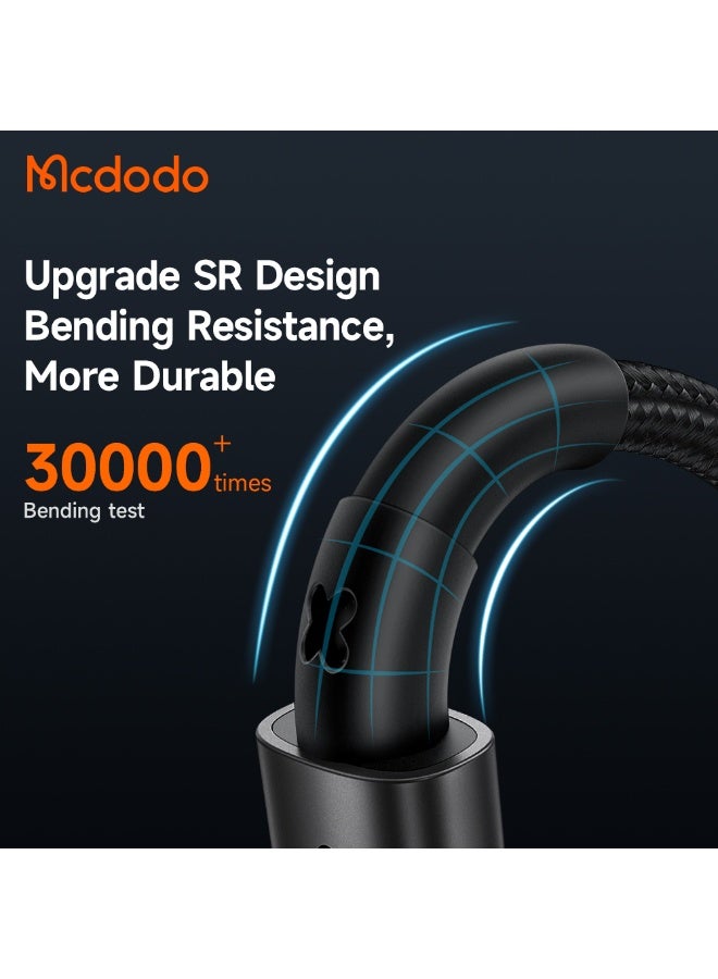 مكدودو Cable CA‑3130 – USB‑C to USB‑C, 65W PD Fast Charge, Nylon Braided, 1 m - Image 4