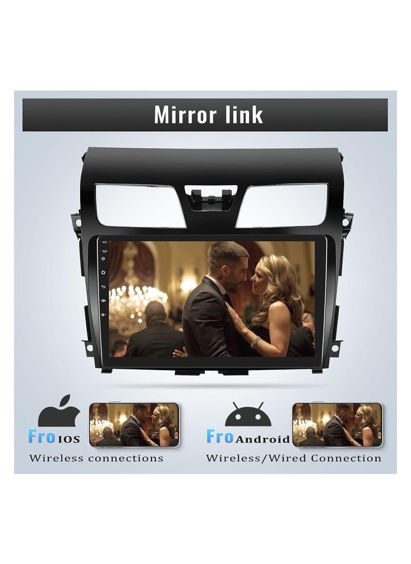SHEZA STAR - Android Car Stereo for Nissan Altima 2013 2014 2015 2016 2017 2018 4GB RAM 64GB ROM Apple Carplay Support MirrorLink WiFi BT, 10 Inch 2.5D IPS Touch Screen with Backup Camera Included - Image 1