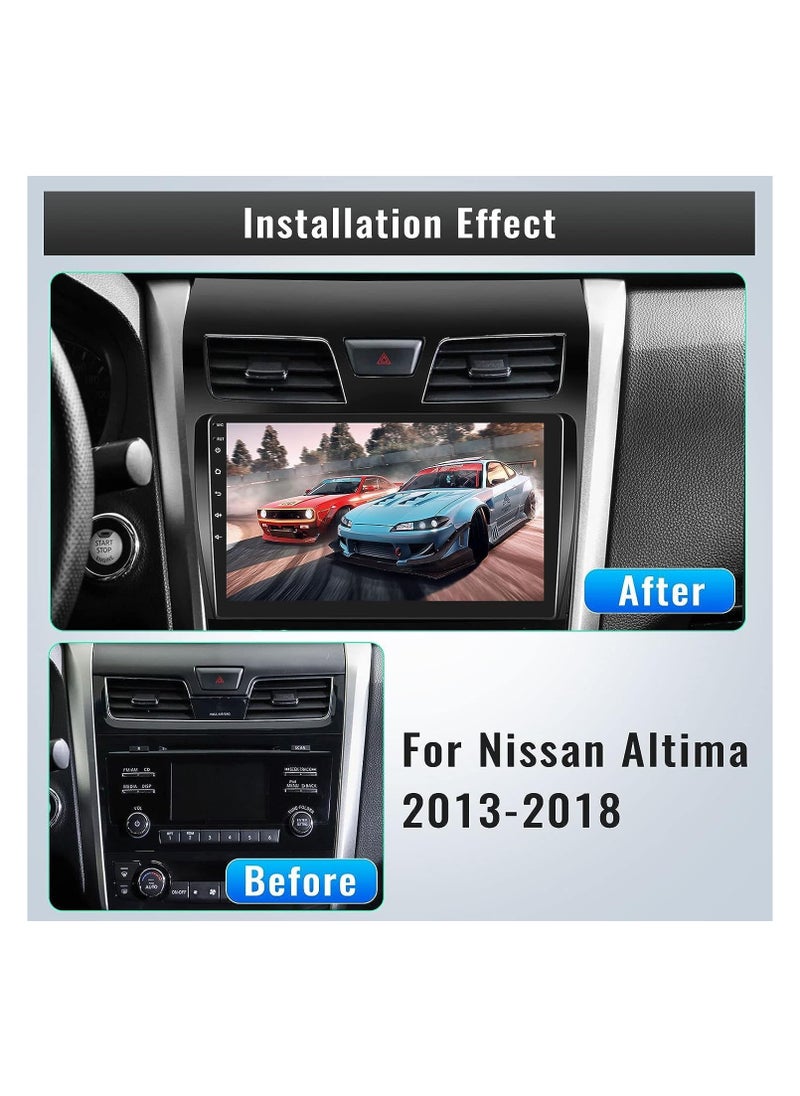 SHEZA STAR - Android Car Stereo for Nissan Altima 2013 2014 2015 2016 2017 2018 4GB RAM 64GB ROM Apple Carplay Support MirrorLink WiFi BT, 10 Inch 2.5D IPS Touch Screen with Backup Camera Included - Image 1