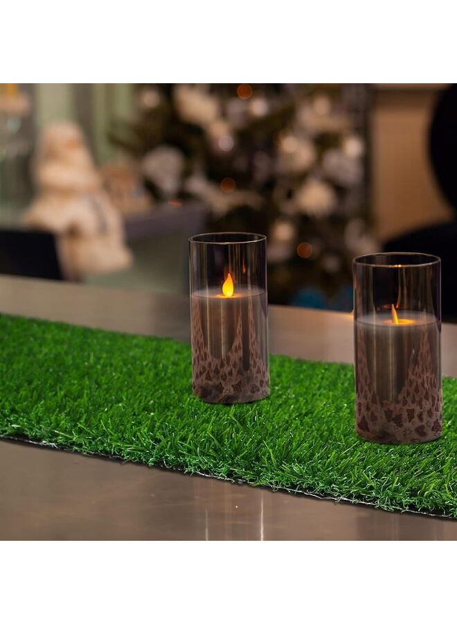 Green Christmas Table Runner, Artificial Grass Table Runner Decor for Wedding Party Bridal Shower (Color : 280CM) - Image 3