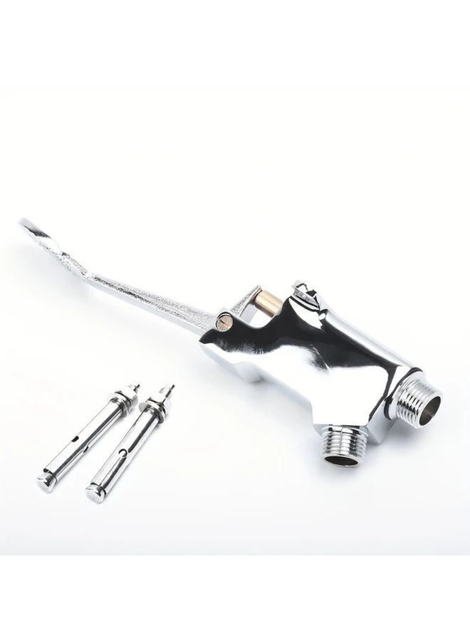 1 Set Floor Standing Foot Pedal Control Valve Single Cold Water Tap - Image 1