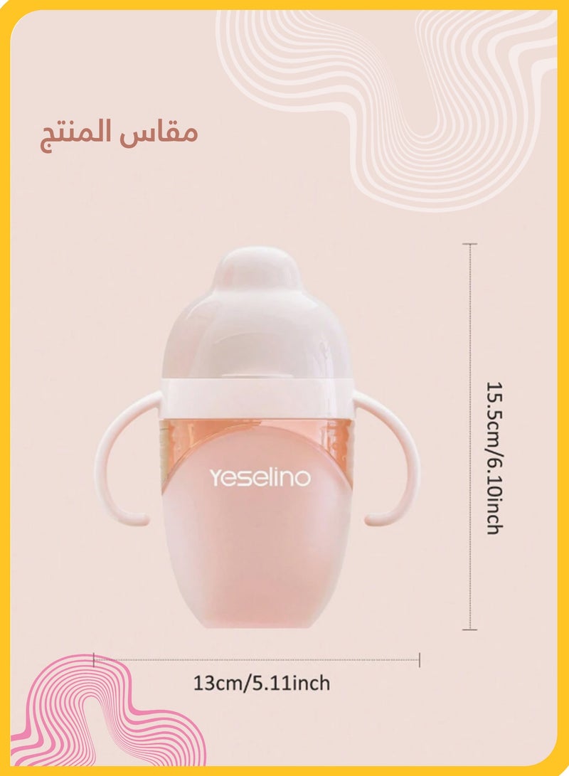 yeselino 240ml Liquid Silicone Baby Bottle, Training Cup, Single Pack, Soft Nipple Anti-Colic Feeding Bottle for Newborns, Squeeze to Feed Cup, Leak Proof, Portable, Ideal for Breastfeeding Combo (Blue) - Image 5