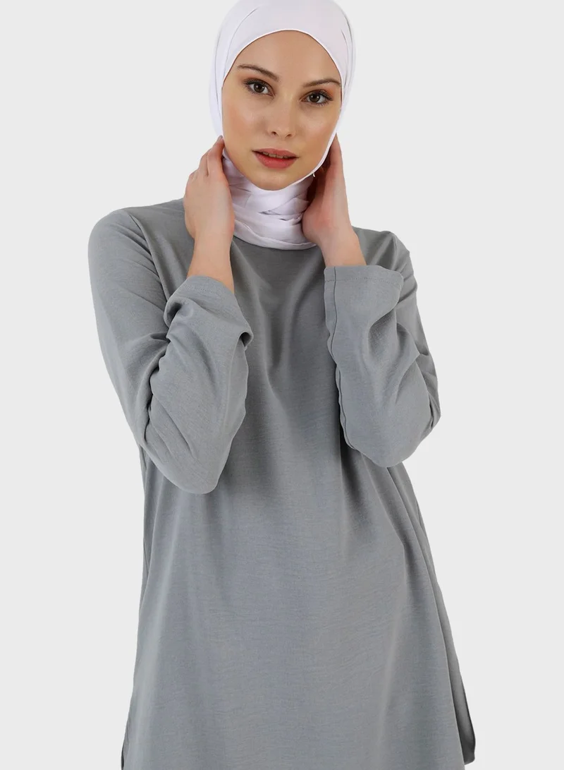 Refka by modanisa Round Neck Tunic