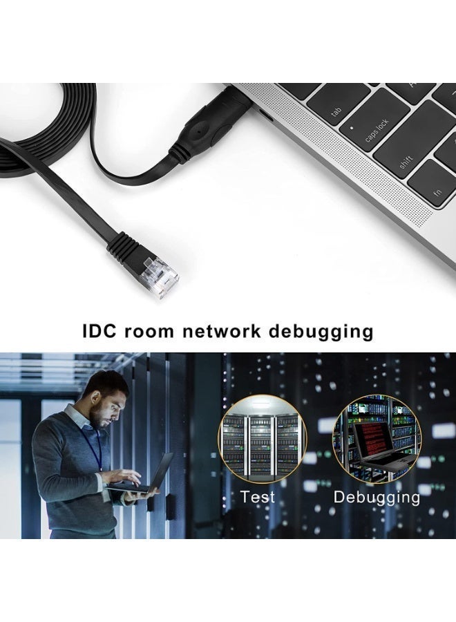 CABLE CONV USB to RJ45 Console Cable 1.5M Black FTDI Chipset for Cisco Router/Switch Configuration Plug & Play - Image 4