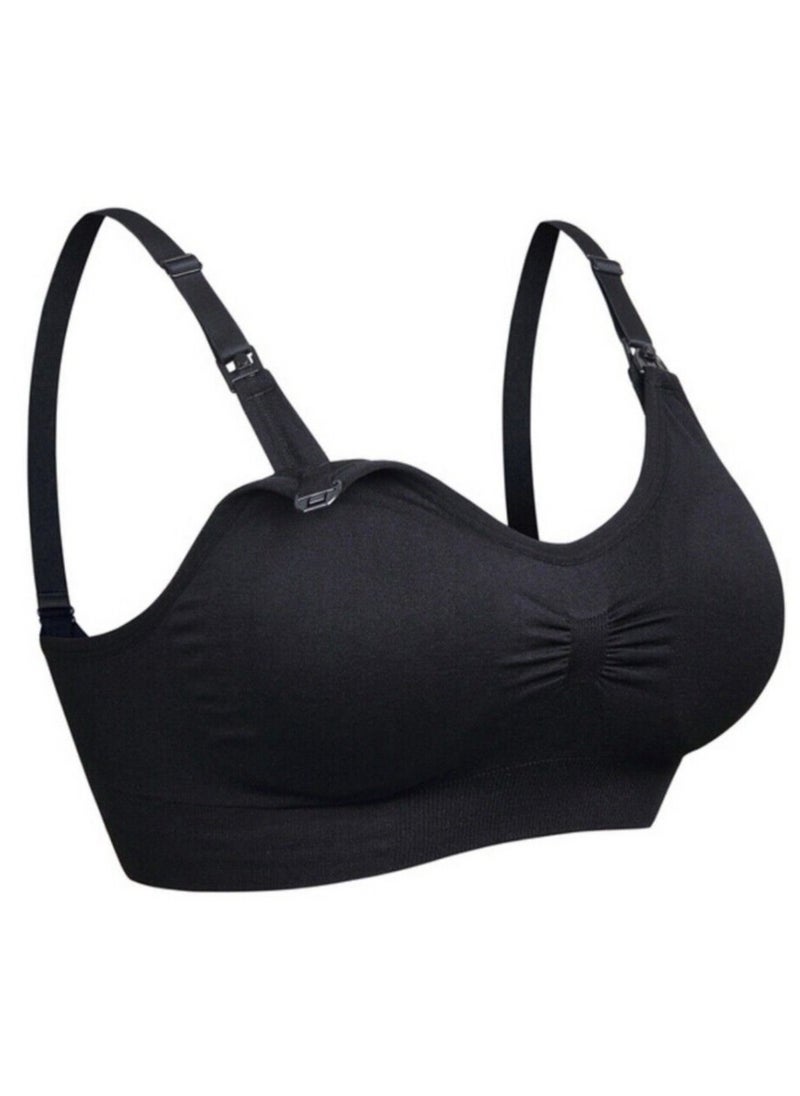 Generic - Seamless Maternity Nursing Bra for Women - Unmatched Support with Adjustable Front Buckle Seamless Wireless Nursing Bra - Image 1