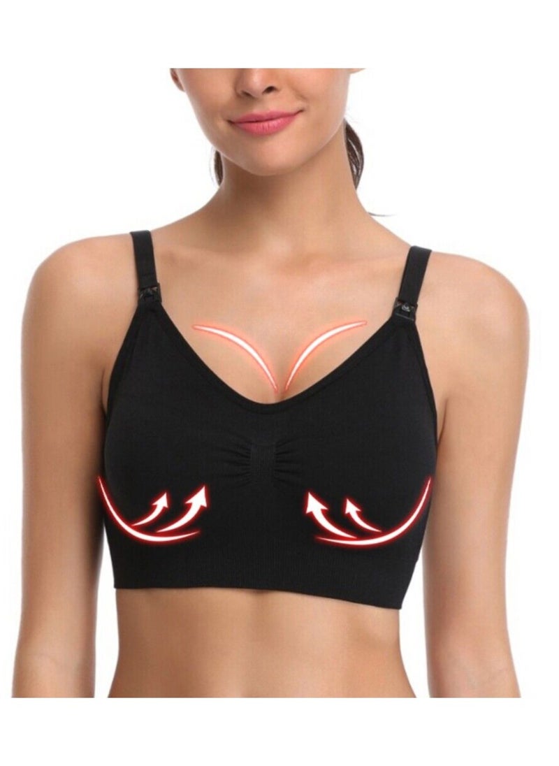 Generic - Seamless Maternity Nursing Bra for Women - Unmatched Support with Adjustable Front Buckle Seamless Wireless Nursing Bra - Image 1