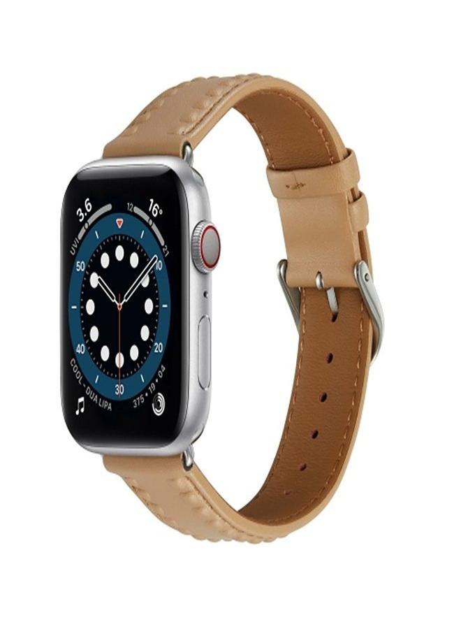 Zaboon Embossed Love Genuine Leather  Watch Band For Apple Watch 8 45mm  - Image 1