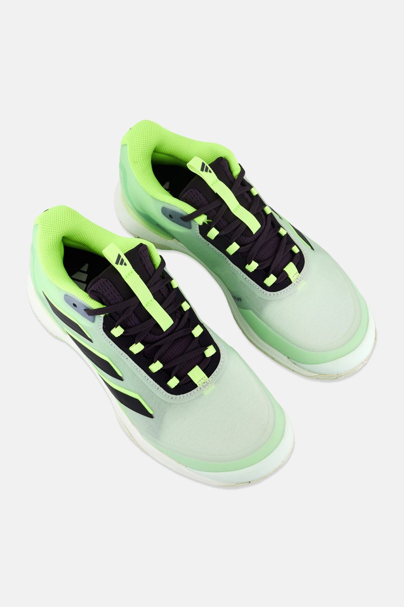Adidas Women Avacourt 2 Lace Up Tennis Shoes, Lime Green - Image 4