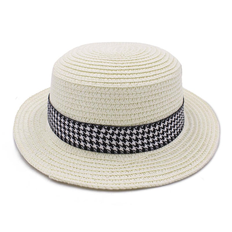 VRITRAZ Baby Boy's and Girl's Kids Children Cute Printed Cartoon Gift Summer Fancy Dress Straw Fasion Hat Cap 2 - Image 1