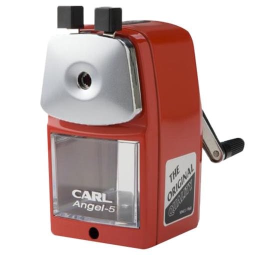 CARL Angel Manual Pencil Sharpener Red