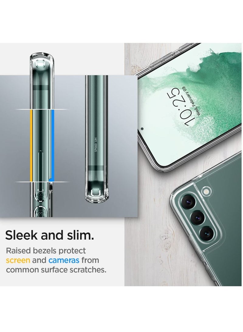 BORTONY Silicone Soft Thin Crystal Protective Case Cover With Corner Bumpers For Samsung Galaxy S22 Plus - Image 5