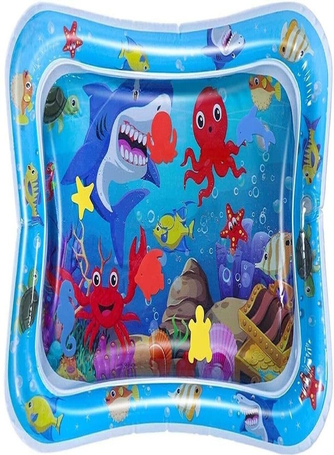 Fluzivena Inflatable Tummy Time Water Play Mat, Multicolor, Ocean Theme with Sea Animals, Sensory Development Toy for Infants - Image 5
