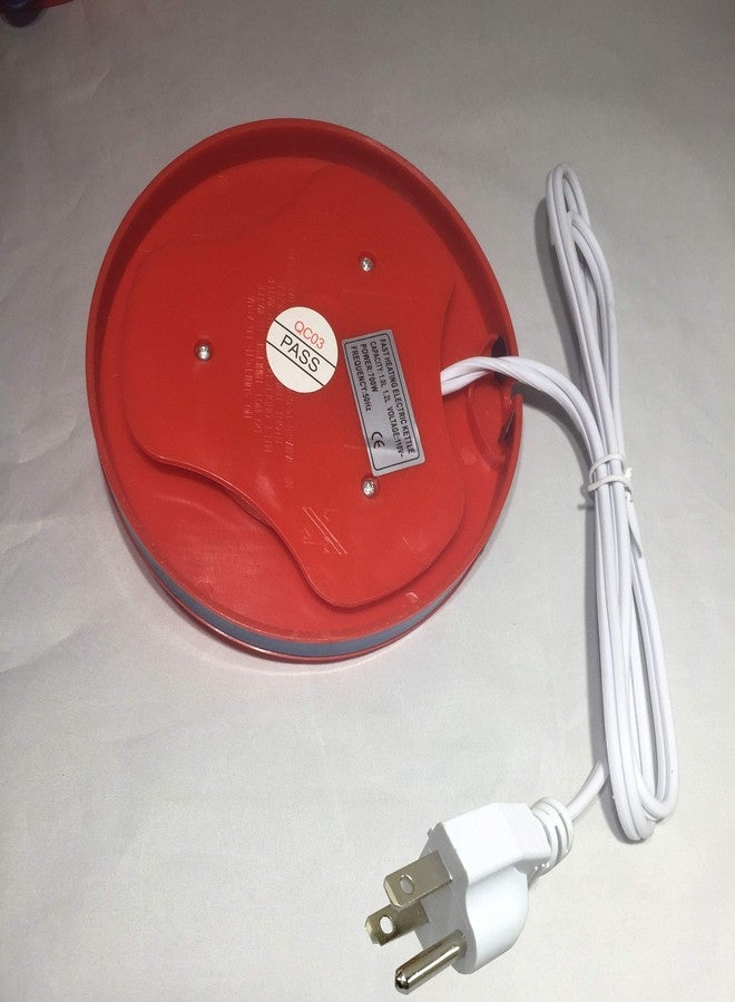 FixtureDisplays® Ceramic Electric Kettle with Red White Polka Dots 13581NEW - Image 4