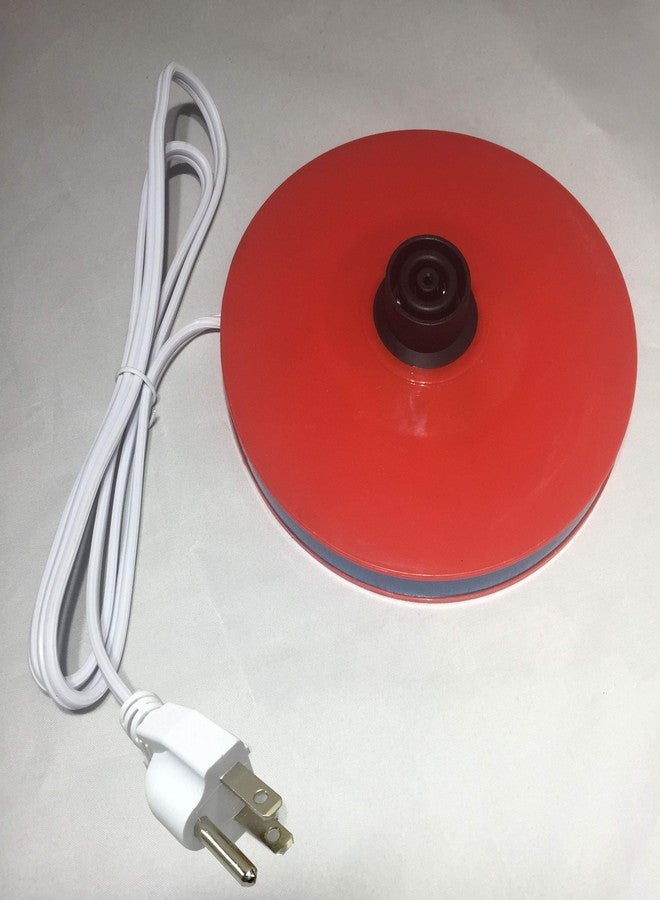 FixtureDisplays® Ceramic Electric Kettle with Red White Polka Dots 13581NEW - Image 3