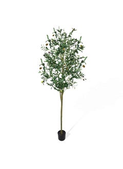 Generic Artificial Olive Tree 6ft, Faux Indoor Plant With Realistic Foliage - Fake Tree for Home Decor, House Plants  - Image 1