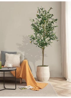Generic Artificial Olive Tree 6ft, Faux Indoor Plant With Realistic Foliage - Fake Tree for Home Decor, House Plants  - Image 5