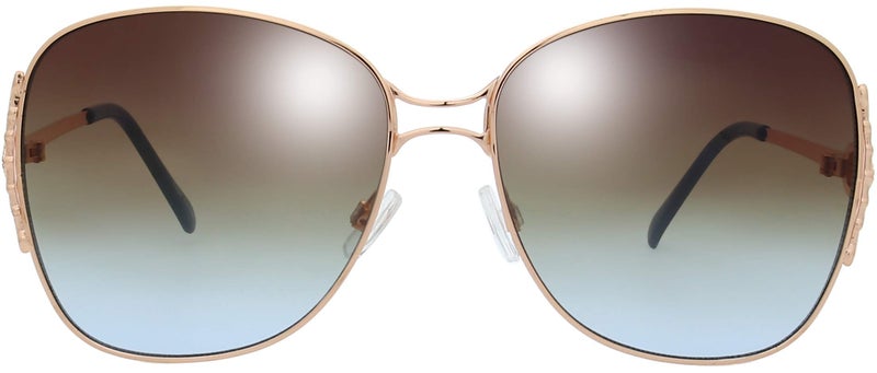 The Fresh Classic Crystal Elegant Women Beauty Design Sunglasses Gift Box (L154-Gold, Brown/Blue) - Image 3