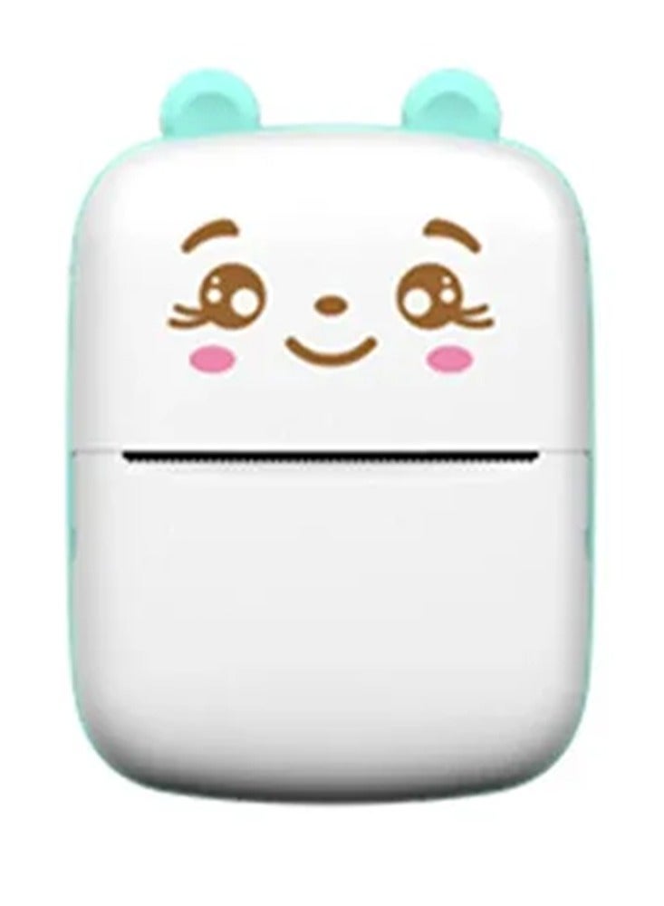 طابعة محمولة، طابعة صغيرة للجيب، طابعة حرارية بلوتوث لاسلكية مع كابل USB لورق الطباعة الحرارية للملاحظات، طباعة مستندات الويب، إيصالات الطباعة، الدراسة والمكتب المنزلي، أزرق - Image 2