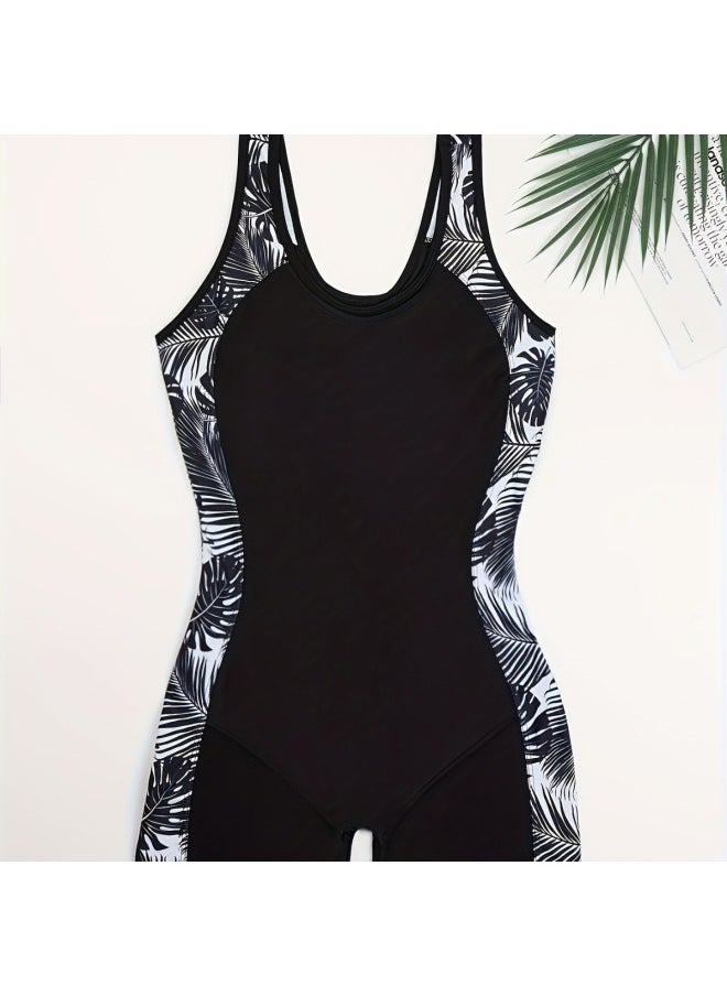 Generic Women's Competitive Swimsuit 2025 Swimming Pool Special Professional Racing Conjoined Flat Corner Conjoined Swimsuit-Color:Black-  - Image 5