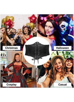 Women’S Elastic Costume Waist Belt Lace-Up Tied Waspie Corset Belts For Women, Black,Fits Waist 33-37 Inches - pzsku/ZA33F093E279F5009ED1EZ/45/_/1735567059/d7757663-9156-445e-aaea-baa928a1bc6e