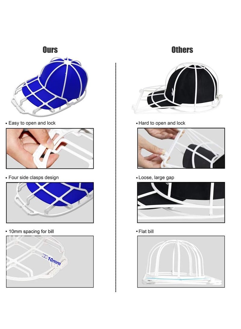 YEENOR YEENOR hat washer for washing machine cap washer baseball cap washers baseball hat cleaner cleaning protector ball cap washing frame cage hat washing holder  - Image 4