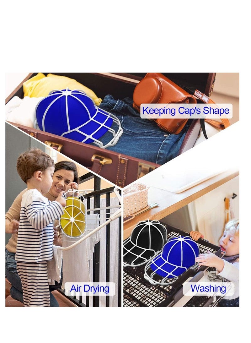 YEENOR YEENOR hat washer for washing machine cap washer baseball cap washers baseball hat cleaner cleaning protector ball cap washing frame cage hat washing holder  - Image 2