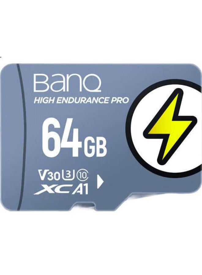 Banq 64gb Tf (microsd) Memory Card, U3 V30 A1 4k V60pro Version, Specialized For Dash Cams & Surveillance Cameras, High-speed And Durable - Image 1