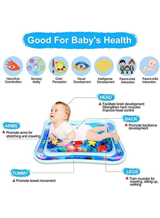 إي سي في في البطن الوقت حصيرة الماء الأخطبوط نفخ الطفل المياه تلعب حصيرة اللعب الحسية في وقت مبكر التنموية ألعاب الأطفال لحديثي الولادة فتاة وفتى - Image 3