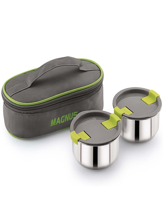 Magnus Olive-2 Stainless Steel Lunch Box for Kids, Lunch Boxes for Office Men - Leak-Proof Containers, Insulated Carry Case, Airtight Food Storage for School, Office, Picnic - Image 1