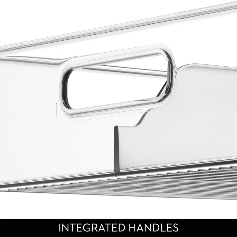 InterDesign iDesign Divided Storage Bin with Handle for Pantry, Fridge, or Freezer, Clear, Made in USA - Image 5