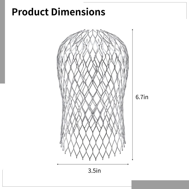 8 Pack Aluminum Gutter Downspout Guard Filter Expandable Mesh Cover Blocks Leaves Debris - Image 3