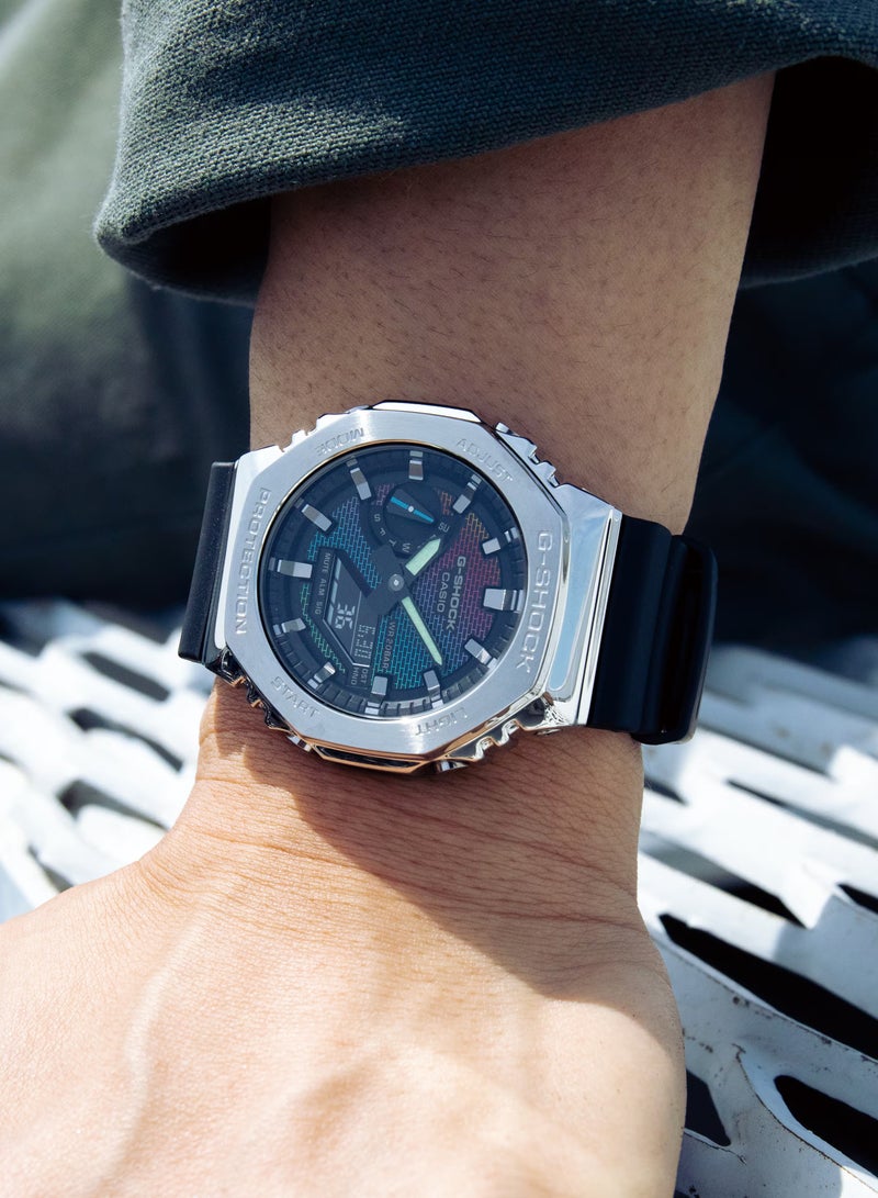 G-SHOCK G-Steel Analog+Digital Bio-Based-Resin Band Men's Watch GM-2100RW-1ADR - Image 3