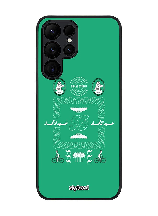 Stylizedd Case for Samsung Galaxy S24 Ultra 5G, Slim fit Soft Case Flexible Rugged Thin Back Phone Case Cover  - Green - Image 1