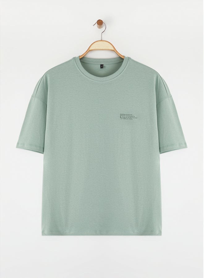 trendyol Men's Mint T-shirt - Image 5
