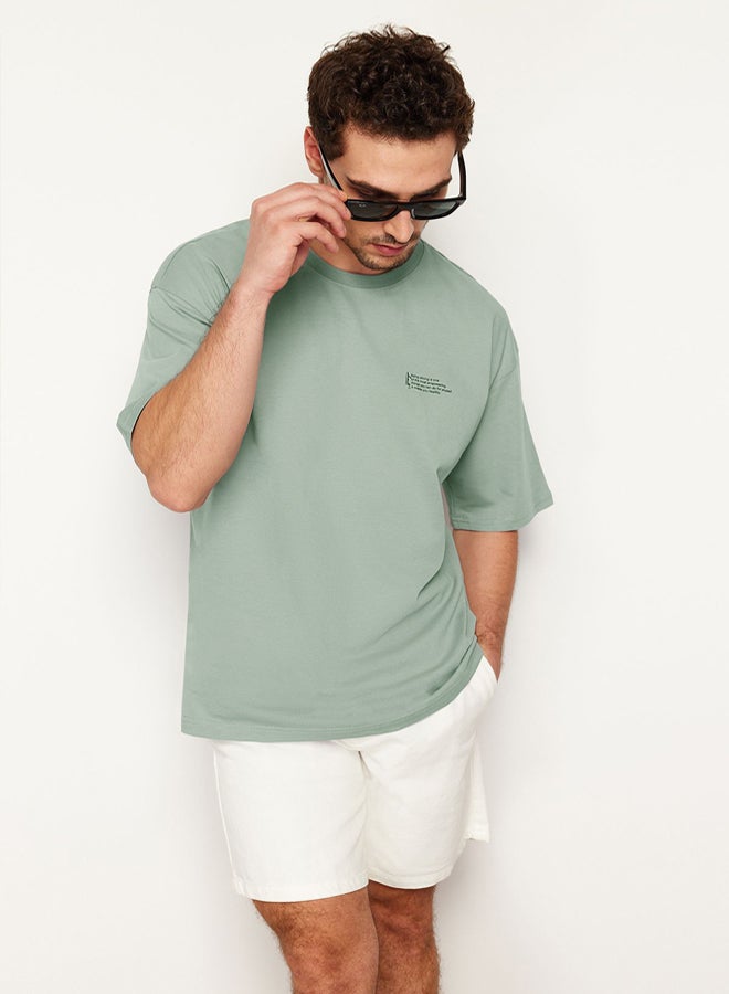 trendyol Men's Mint T-shirt - Image 2