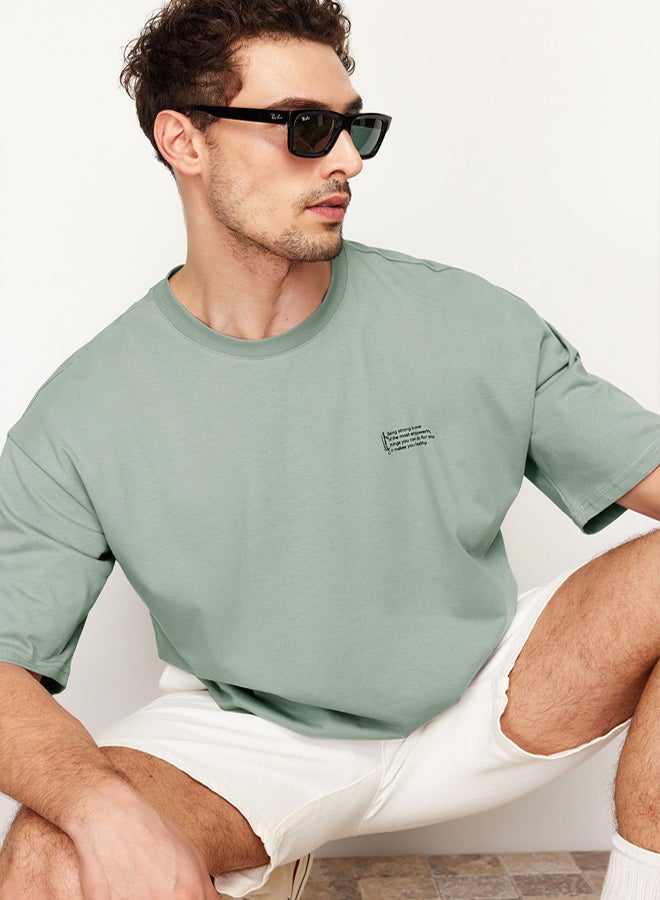 trendyol Men's Mint T-shirt - Image 3