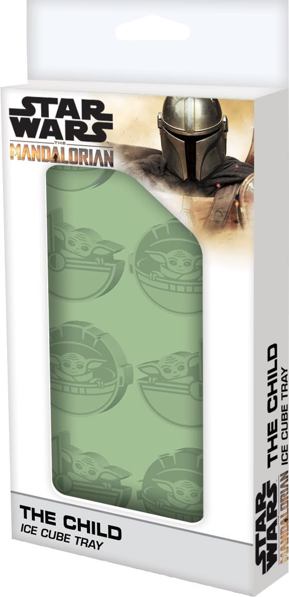 Star Wars: The Mandalorian The Child Flexible Silicone Mold Ice Cube Tray in Character Shapes | Kitchen Gadget Essentials, Reusable Ice Mold for Freezer | Ideal for Drinks, Cocktails, Chocolate, Jelly