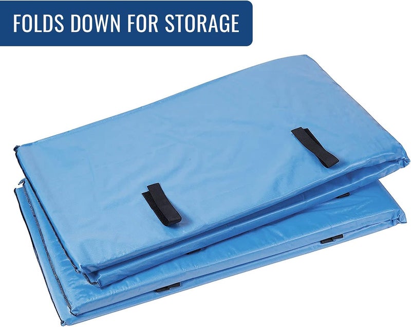 DMI DMI Bed Rail Cover Bed Rail Padding and Bed Bumper Pad for Elderly Disabled or Handicapped Rails Not included Padded Cover Only Blue 60 x 15 x 05 2 Count  - Image 3