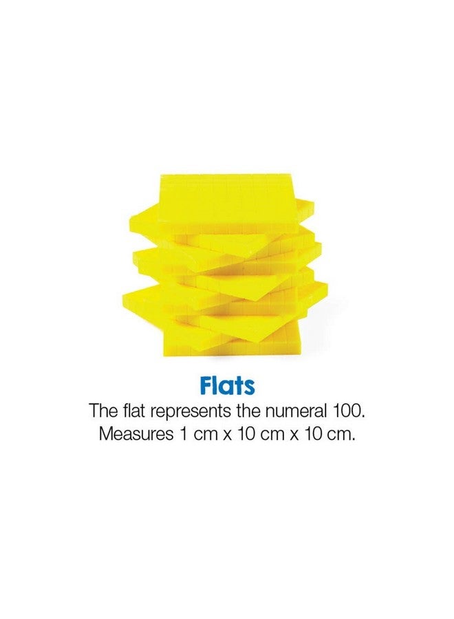 hand2mind hand2mind Yellow Plastic Base Ten Blocks Flats Set, Place Value Blocks, Counting Cubes for Kids Math, Base Ten Blocks Classroom Set, Math Blocks Kindergarten, Base 10 Math Manipulatives (Set of 10) - Image 2