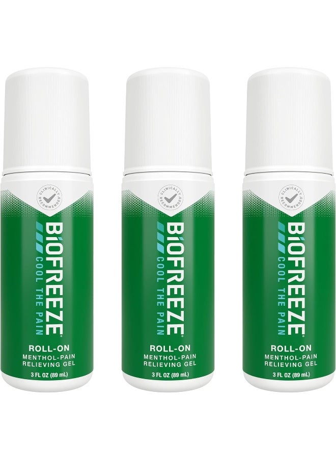 Biofreeze - Pack Of 3 Pain Relief Roll-On 89 Ml - Image 1