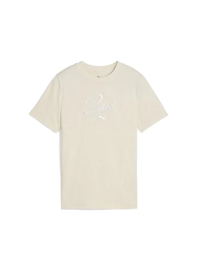 Puma Alpine Snow Essentials Script Tee Youth for Women | Best Price UAE