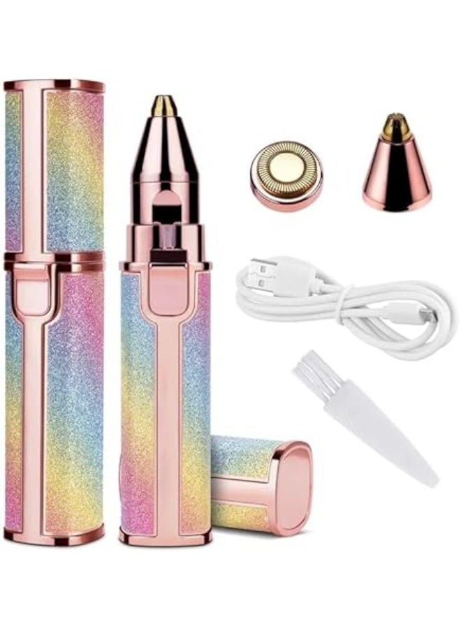 2-in-1 hair removal device for women designed for safe and effective painless trimming of facial and eyebrow hair features a rechargeable electric design for convenient use anytime and anywhere - Image 1
