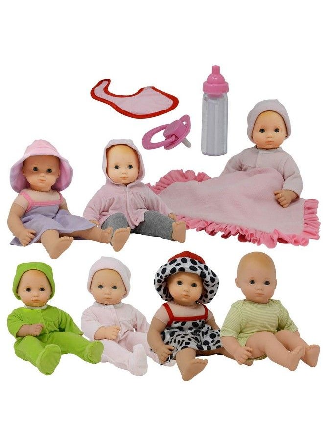 The New York Doll Collection Baby Doll Clothes New Born Baby Doll Outfits For 14 15 And 16 Inch Dolls Includes Doll Accessories Bottle Pacifier Blanket And Sets Of Clothing  - Image 2