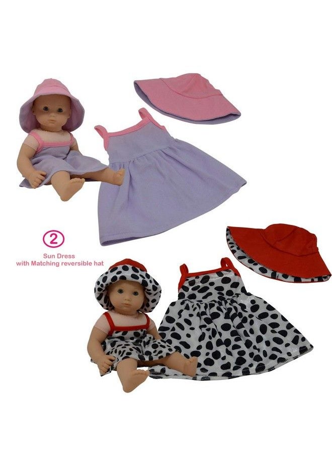 The New York Doll Collection Baby Doll Clothes New Born Baby Doll Outfits For 14 15 And 16 Inch Dolls Includes Doll Accessories Bottle Pacifier Blanket And Sets Of Clothing  - Image 5